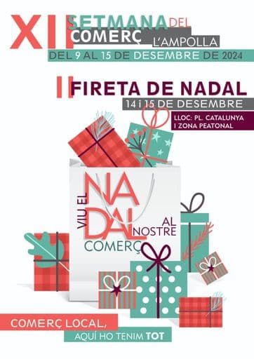 L'Ampolla es prepara per a la II Fireta de Nadal i la XII Setmana del Comerç